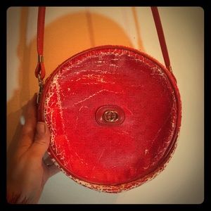 Authentic Vintage Gucci red crossbody